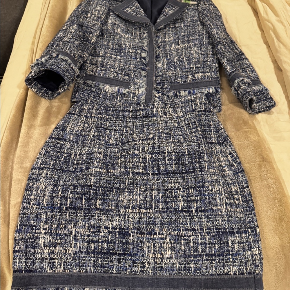 Brooks Brothers lanificio campore fabric Navy Tweed Jacket and shirt set 0P